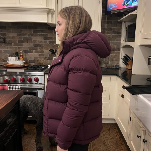 Aritzia TNA burgundy SuperPuff puffer Jacket - Picture 5 of 5